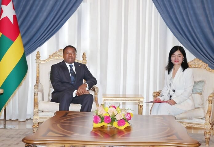 Wang Min reçue par Faure Gnassingbé